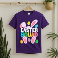 Cute Colorful Easter Squad Easter Bunny Rabbit Eggs T-Shirt