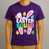 Cute Colorful Easter Squad Easter Bunny Rabbit Eggs T-Shirt