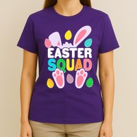 Cute Colorful Easter Squad Easter Bunny Rabbit Eggs T-Shirt