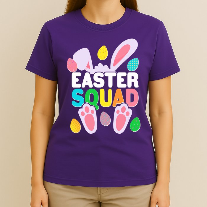 Cute Colorful Easter Squad Easter Bunny Rabbit Eggs T-Shirt