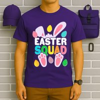 Cute Colorful Easter Squad Easter Bunny Rabbit Eggs T-Shirt