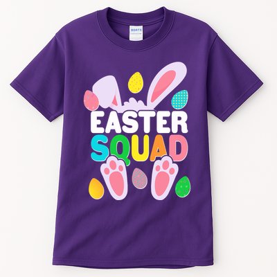 Cute Colorful Easter Squad Easter Bunny Rabbit Eggs Tall T-Shirt