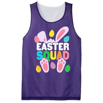 Cute Colorful Easter Squad Easter Bunny Rabbit Eggs Mesh Reversible Basketball Jersey Tank