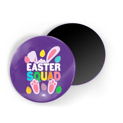 Cute Colorful Easter Squad Easter Bunny Rabbit Eggs Magnet