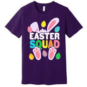 Cute Colorful Easter Squad Easter Bunny Rabbit Eggs Premium T-Shirt