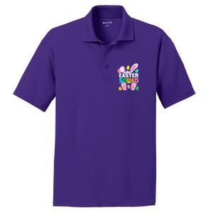 Cute Colorful Easter Squad Easter Bunny Rabbit Eggs PosiCharge RacerMesh Polo