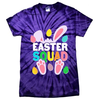 Cute Colorful Easter Squad Easter Bunny Rabbit Eggs Tie-Dye T-Shirt