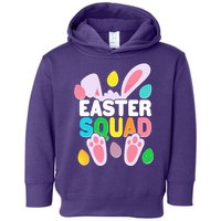 Cute Colorful Easter Squad Easter Bunny Rabbit Eggs Toddler Hoodie