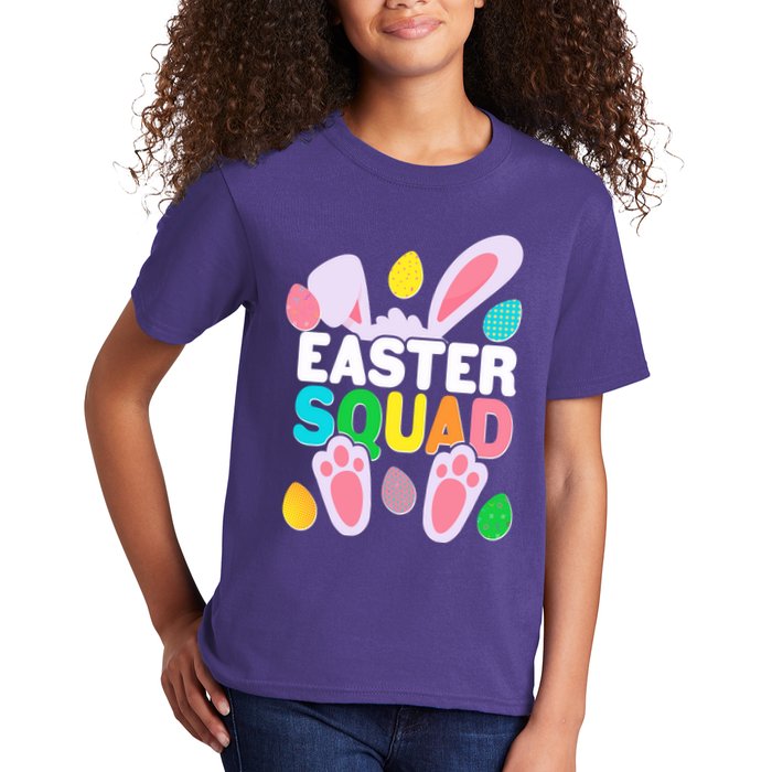 Cute Colorful Easter Squad Easter Bunny Rabbit Eggs Kids T-Shirt