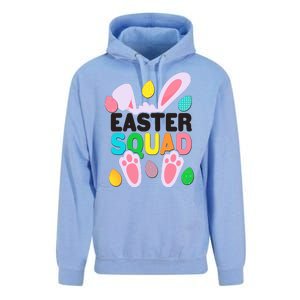 Cute Colorful Easter Squad Easter Bunny Rabbit Eggs Unisex Surf Hoodie