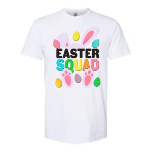 Cute Colorful Easter Squad Easter Bunny Rabbit Eggs Softstyle CVC T-Shirt