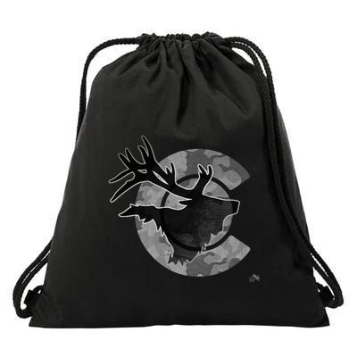 Colorado Camo Elk Hunter Gift Drawstring Bag