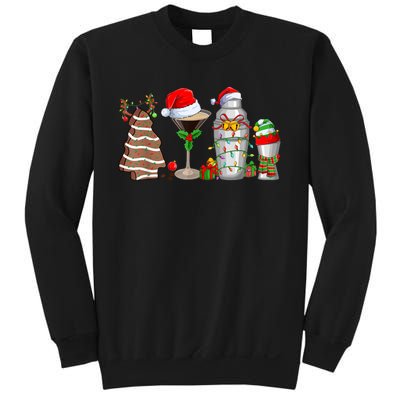 Christmas Cocktail Espresso Martini Drinking Party Bartender Sweatshirt