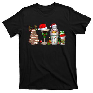 Christmas Cocktail Espresso Martini Drinking Party Bartender T-Shirt