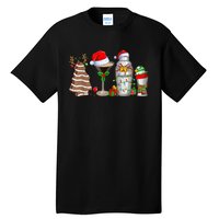 Christmas Cocktail Espresso Martini Drinking Party Bartender Tall T-Shirt