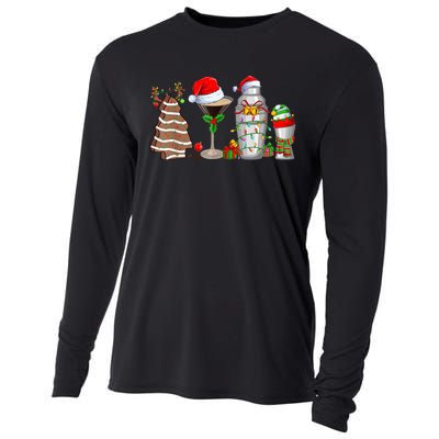 Christmas Cocktail Espresso Martini Drinking Party Bartender Cooling Performance Long Sleeve Crew