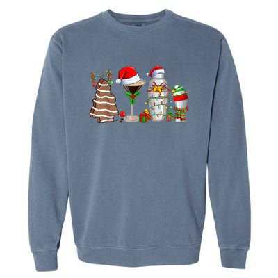 Christmas Cocktail Espresso Martini Drinking Party Bartender Garment-Dyed Sweatshirt