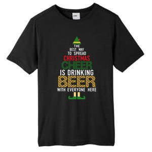 Christmas Cheer Elf | Funny Naughty Santa Elf Beer Sweater Tall Fusion ChromaSoft Performance T-Shirt