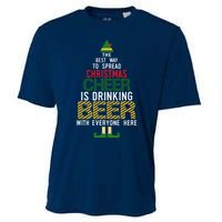 Christmas Cheer Elf | Funny Naughty Santa Elf Beer Sweater Cooling Performance Crew T-Shirt