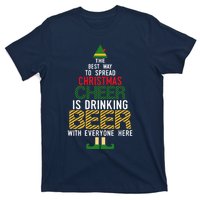 Christmas Cheer Elf | Funny Naughty Santa Elf Beer Sweater T-Shirt