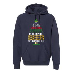 Christmas Cheer Elf | Funny Naughty Santa Elf Beer Sweater Premium Hoodie