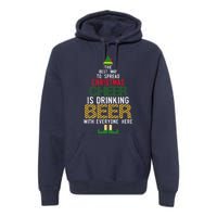 Christmas Cheer Elf | Funny Naughty Santa Elf Beer Sweater Premium Hoodie