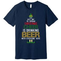 Christmas Cheer Elf | Funny Naughty Santa Elf Beer Sweater Premium T-Shirt