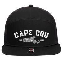 Cape Cod Est 1620 7 Panel Mesh Trucker Snapback Hat