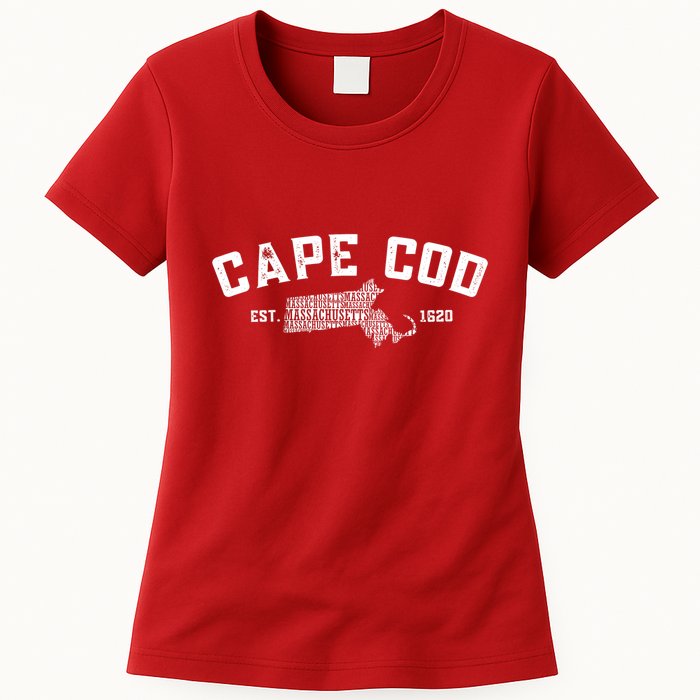 Cape Cod Est 1620 Womens T-Shirt