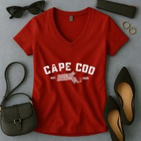 Cape Cod Est 1620 Women's V-Neck T-Shirt