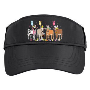 Cute Cow Easter Day Farm Animals Easter Eggs Bunny Adult Drive Performance Visor