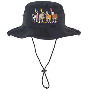 Cute Cow Easter Day Farm Animals Easter Eggs Bunny Legacy Cool Fit Booney Bucket Hat