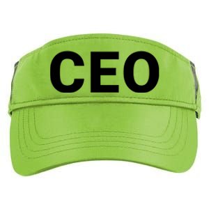 Ceo Chief Executive Officer Highest Ranking Executive Management Of Organization Adult Drive Performance Visor