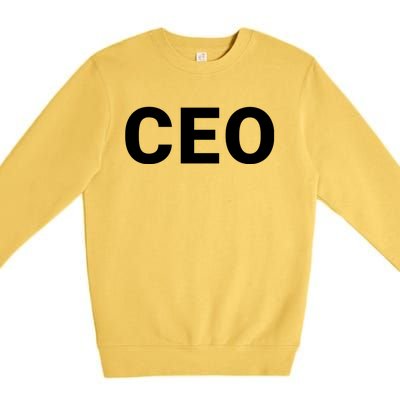 Ceo Chief Executive Officer Highest Ranking Executive Management Of Organization Premium Crewneck Sweatshirt