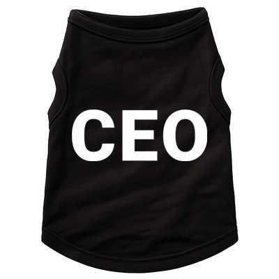 Ceo Chief Executive Officer Highest Ranking Executive Management Of Organization Doggie Tank