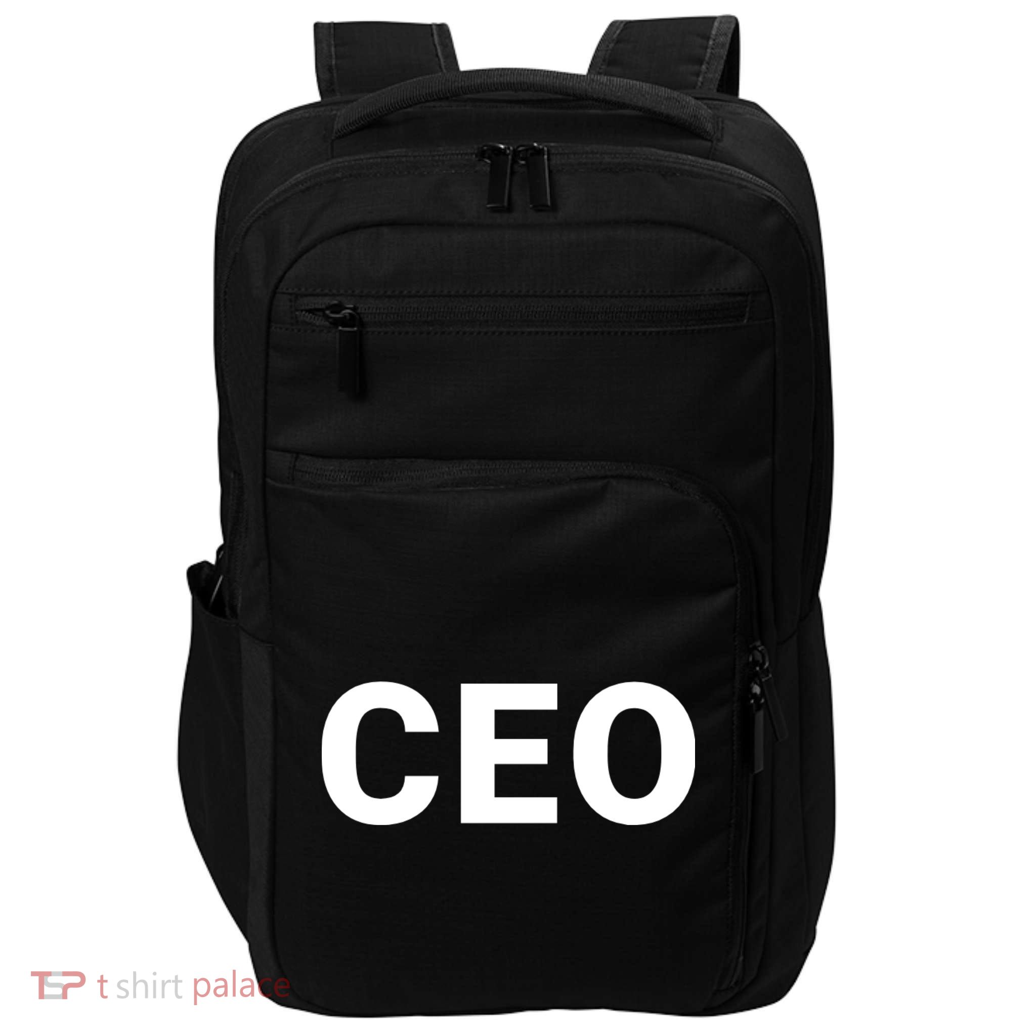Ceo Chief Executive Officer Highest Ranking Executive Management Of Organization Impact Tech Backpack