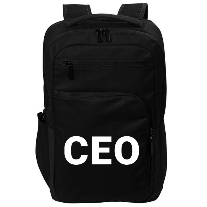 Ceo Chief Executive Officer Highest Ranking Executive Management Of Organization Impact Tech Backpack