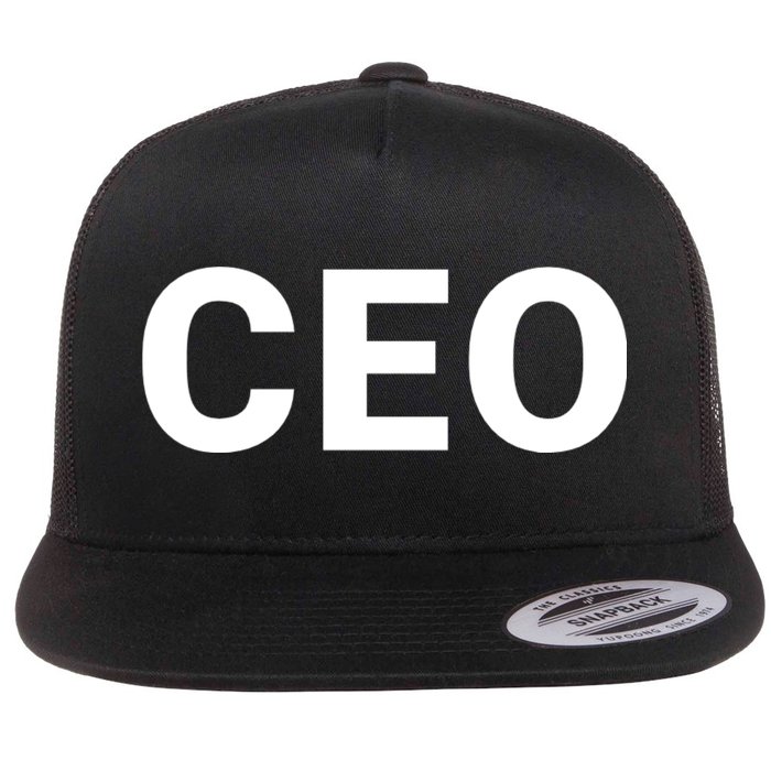 Ceo Chief Executive Officer Highest Ranking Executive Management Of Organization Flat Bill Trucker Hat