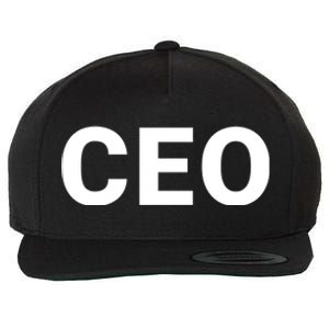 Ceo Chief Executive Officer Highest Ranking Executive Management Of Organization Wool Snapback Cap