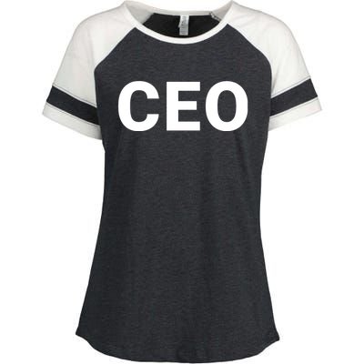 Ceo Chief Executive Officer Highest Ranking Executive Management Of Organization Enza Ladies Jersey Colorblock Tee