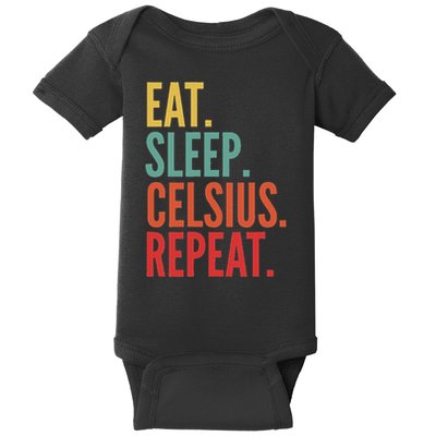Celsius Crypto, Eat Sleep Celsius Repeat Baby Bodysuit
