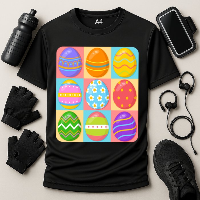 Cute Colorful Easter Egg Pop Art Performance Shirt