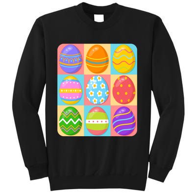 Cute Colorful Easter Egg Pop Art Sweatshirt