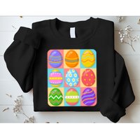 Cute Colorful Easter Egg Pop Art Sweatshirt