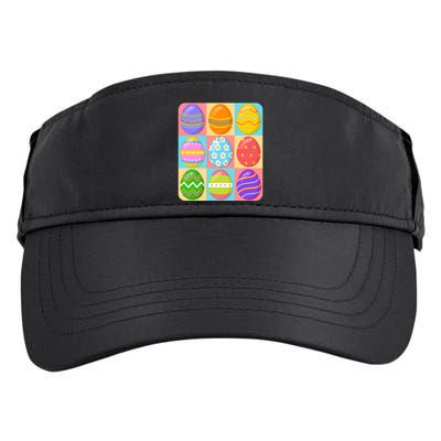 Cute Colorful Easter Egg Pop Art Adult Drive Performance Visor