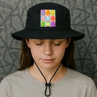Cute Colorful Easter Egg Pop Art Bucket Hat