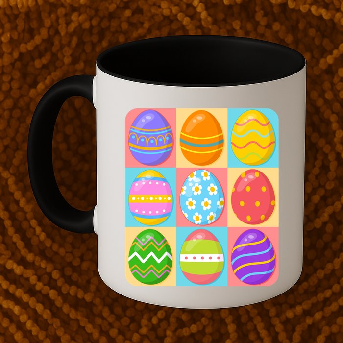 Cute Colorful Easter Egg Pop Art Mug