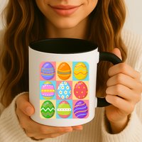 Cute Colorful Easter Egg Pop Art Mug