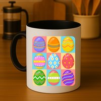 Cute Colorful Easter Egg Pop Art Mug