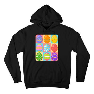 Cute Colorful Easter Egg Pop Art Tall Hoodie